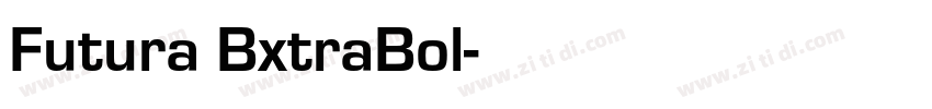 Futura BxtraBol字体转换